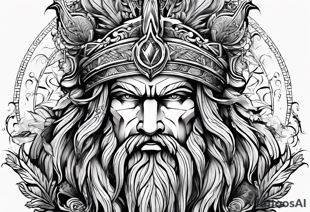 mitologia grecka zeus i pioruny tattoo idea