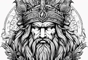 mitologia grecka zeus i pioruny tattoo idea