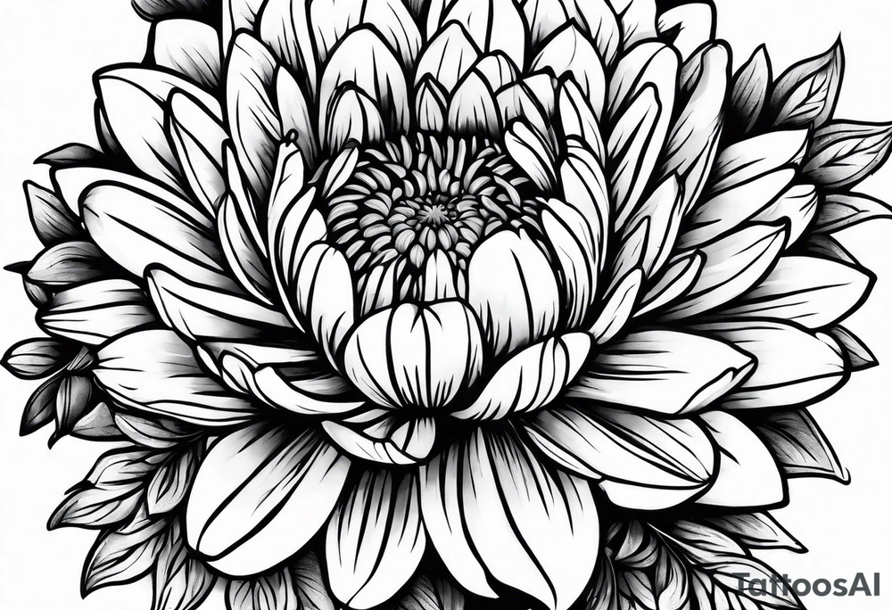 Asters tattoo idea