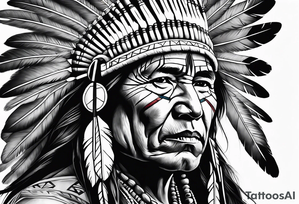 Native American Spirit tattoo idea