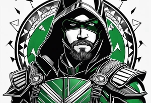 Green arrow tv show artwork tattoo idea