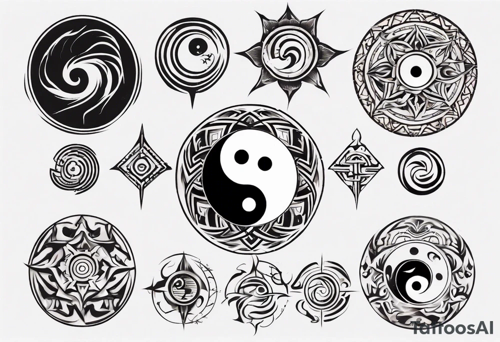 yin yang tattoo idea
