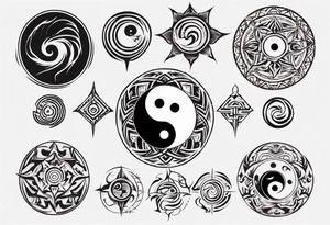 yin yang tattoo idea