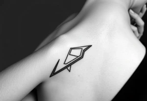 Delta on wrist simplistic tattoo idea