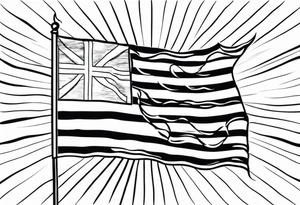 13 colonies flag tattoo idea