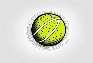 Tennis ball tattoo idea