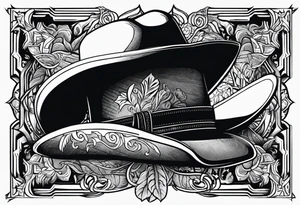 western cowboy tattoo idea