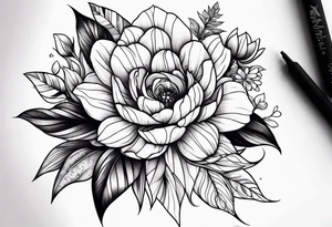 Flowers on arm tattoo idea