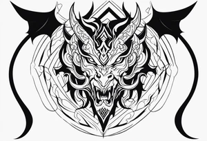 Demon tattoo idea