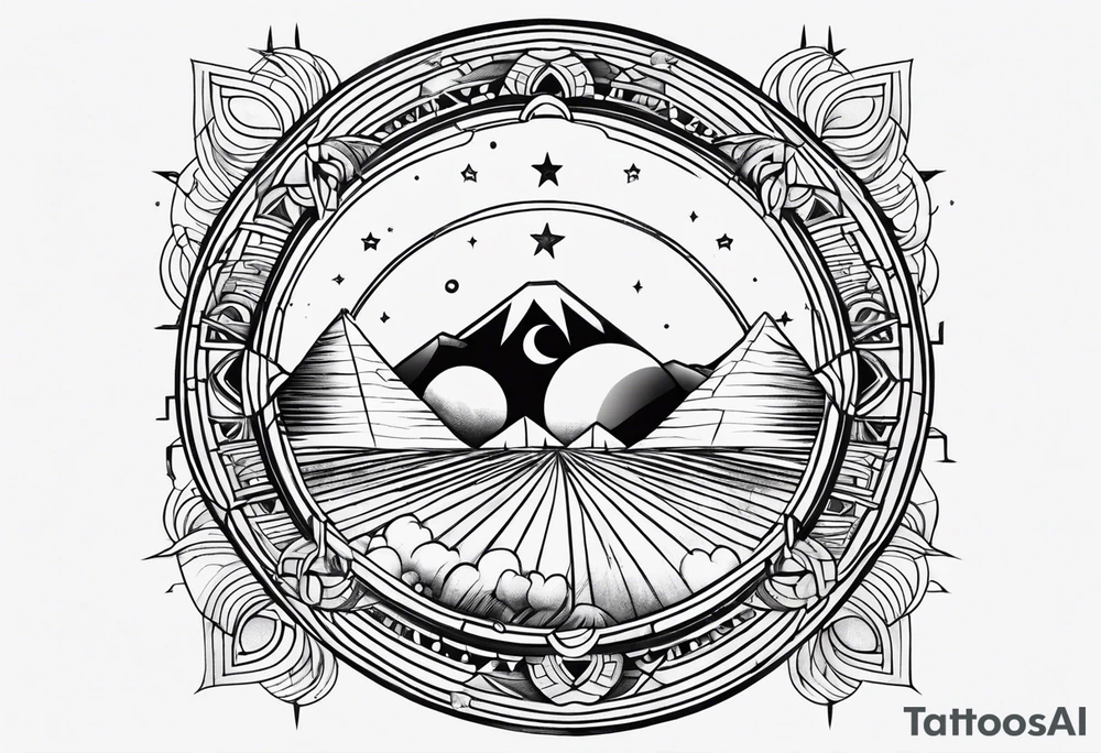 sacred moon tattoo idea