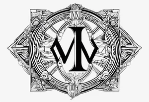 roman numeral of the year 1974 tattoo idea
