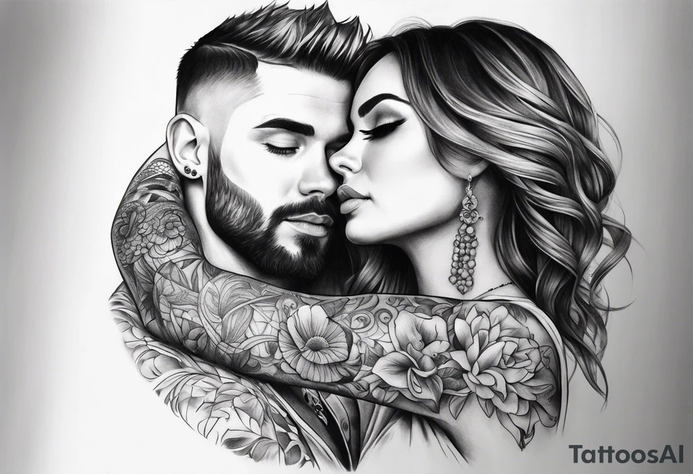Husband and wife arm tattoo tattoo idea