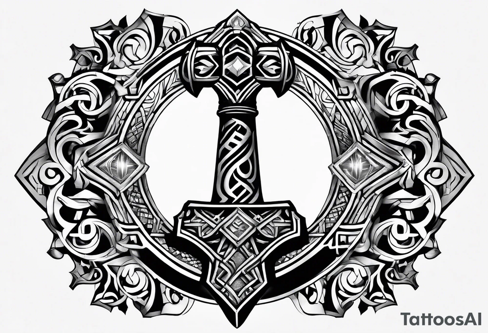 Thors hammer tattoo idea