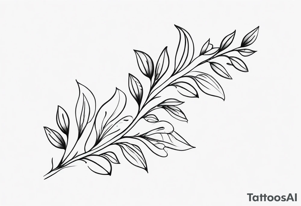vine to wrap around arm tattoo idea