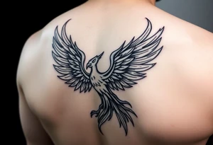 phoenix aesthetic unique anime theme blazing tattoo idea