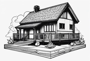 house tattoo idea