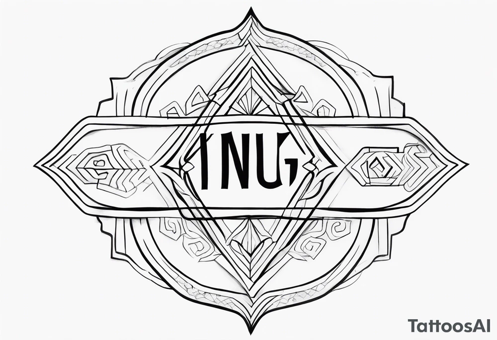 the word "KINCUGI" tattoo idea