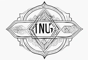 the word "KINCUGI" tattoo idea