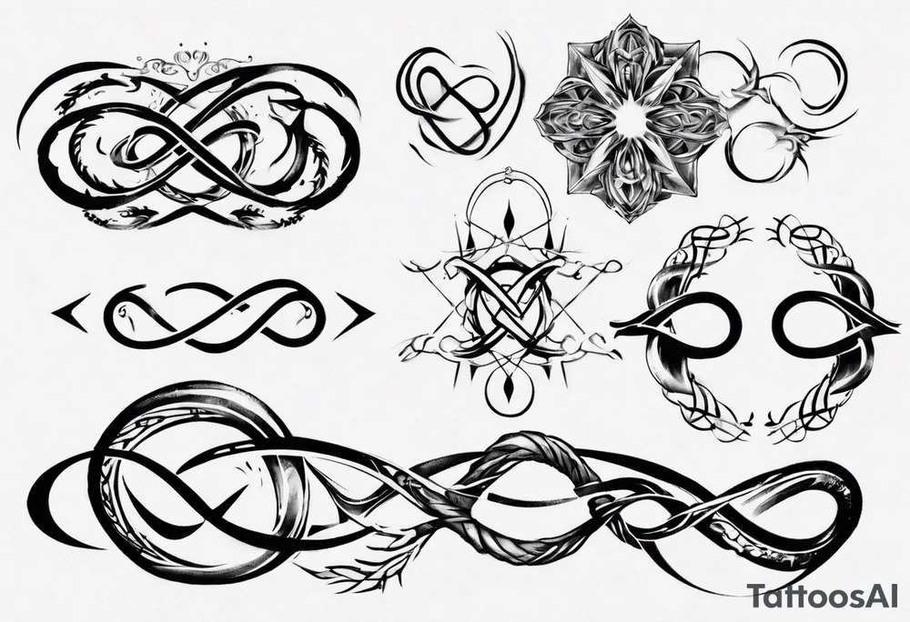 infinity loop 11-19-23 Χαρά tattoo idea