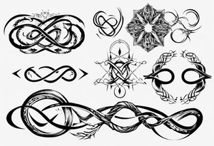 infinity loop 11-19-23 Χαρά tattoo idea
