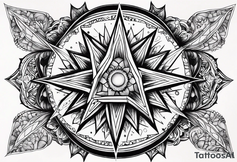 Supernova star tattoo idea