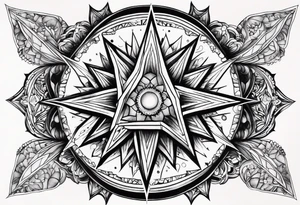 Supernova star tattoo idea