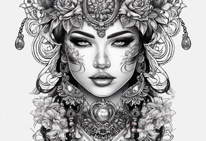 stitching together a wound tattoo idea