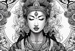 zen meditation tattoo idea