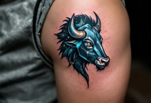 With a glint of steel and chestnut tones, the Taurus star constellation anchors the spring sky. tattoo idea