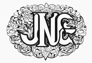 Initials JDM , JNM , JAG tattoo idea