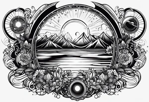 electromagnetic, photon, diffraction phenomena, physics tattoo idea