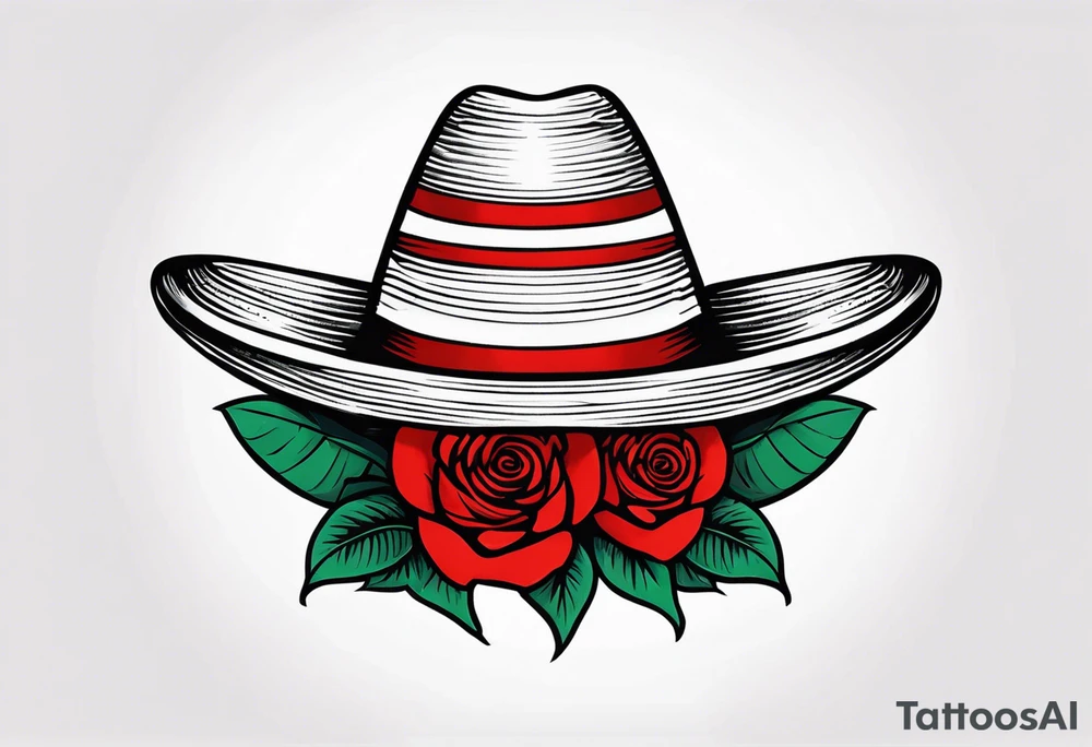 Mexican hat
red rose tattoo idea