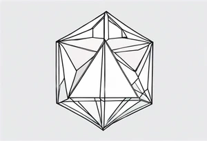 prism glass dispersing a ray of light tattoo idea