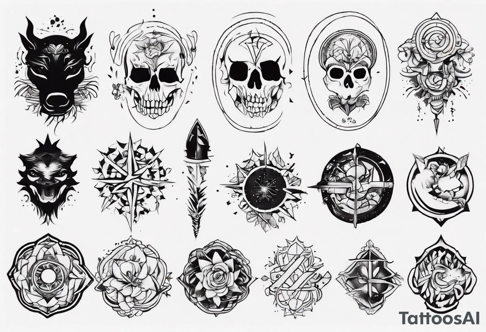 Surprise me with a tattoo, suitable for the back of the forearm tattoo idea