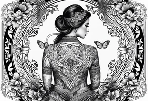 upper back tattoo tattoo idea