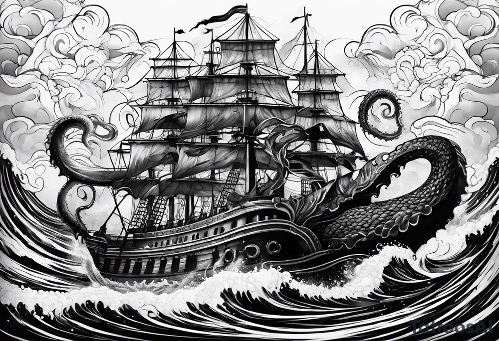 Kraken tattoo idea