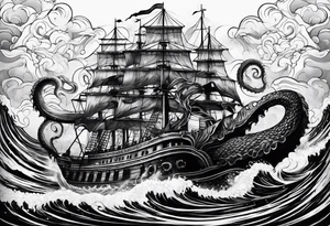 Kraken tattoo idea