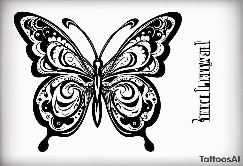 Trauma PTSD butterfly. 1.9.2023 I chose to live. tattoo idea