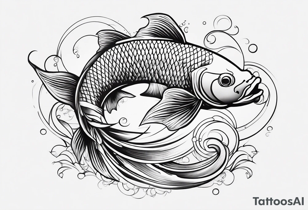 koi carp tattoo idea
