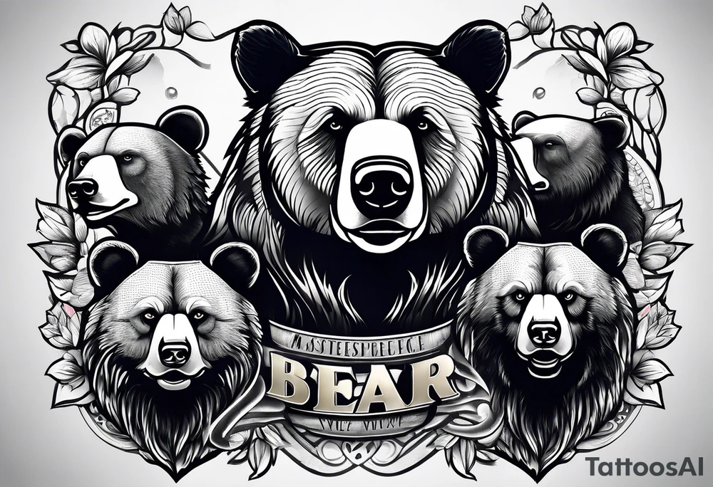 Bear Family tattoo idea