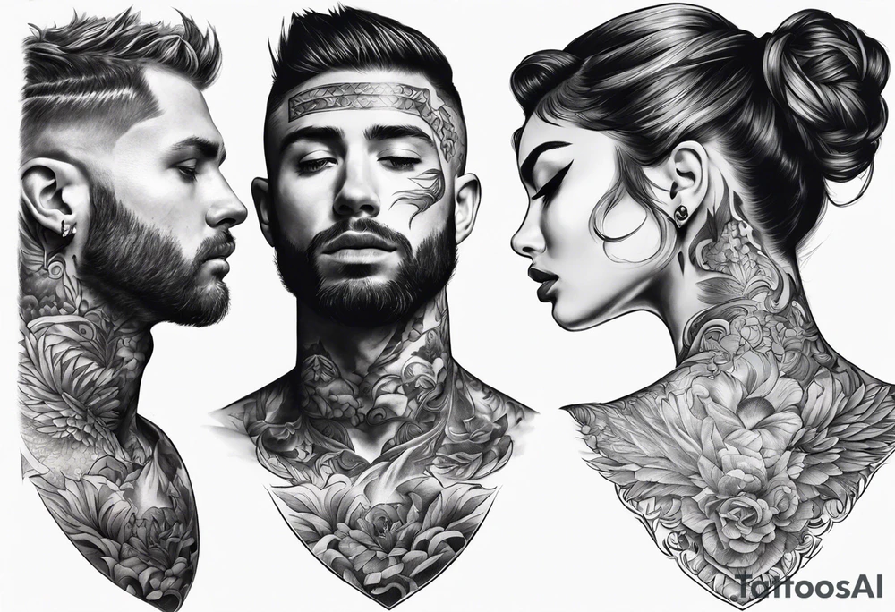 Neck tattoo being ejecting from the skin, symbolizing the release of the voice and freedom from censorship. tattoo idea