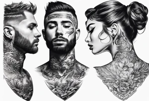 Neck tattoo being ejecting from the skin, symbolizing the release of the voice and freedom from censorship. tattoo idea