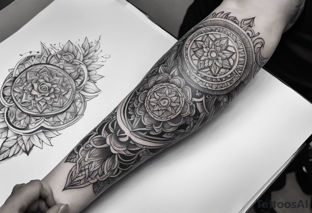 Back of the forearm tattoo to go with saying God for everything happens for a reason tattoo idea