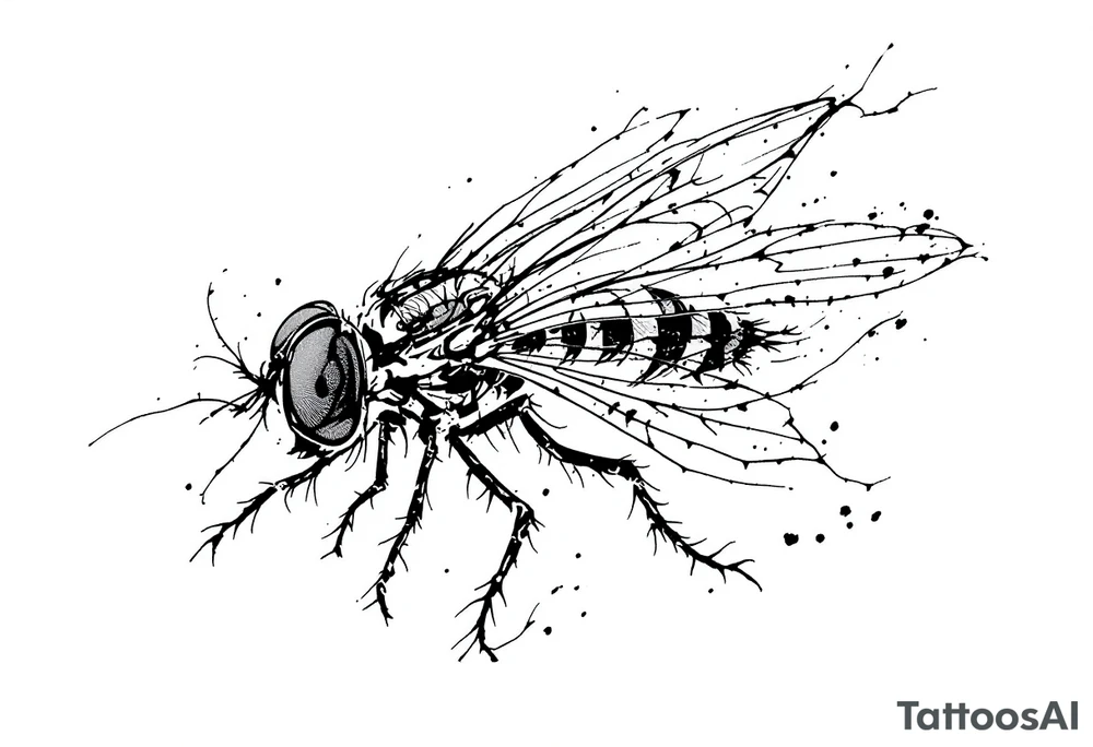 fly word in japanese tattoo idea