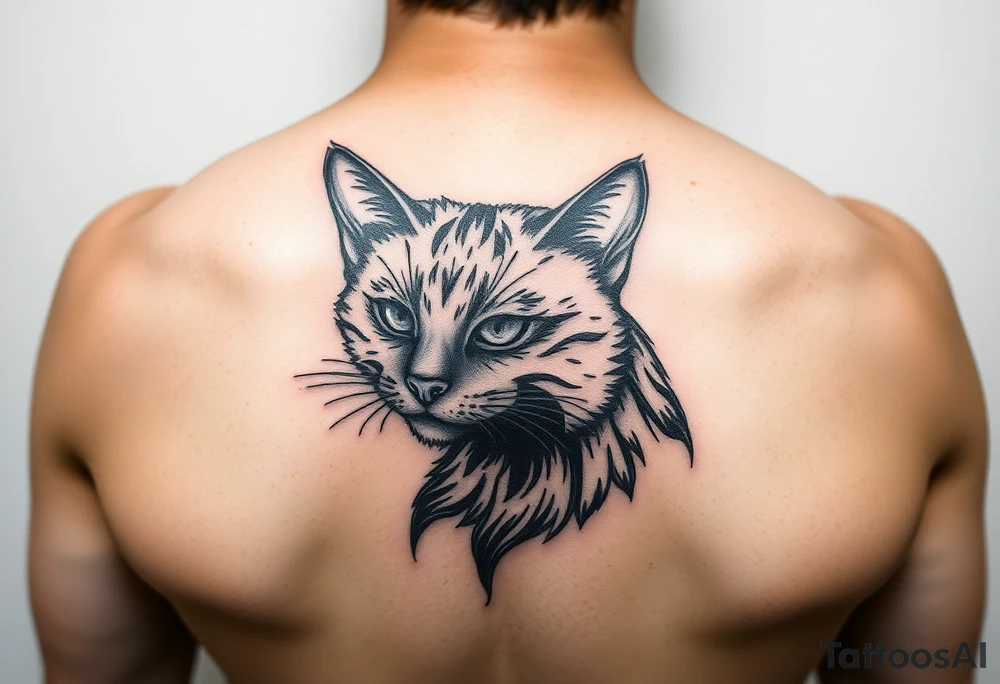 Black Cat tattoo idea