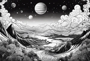 A new planet where people can be themselves, without racism tattoo idea