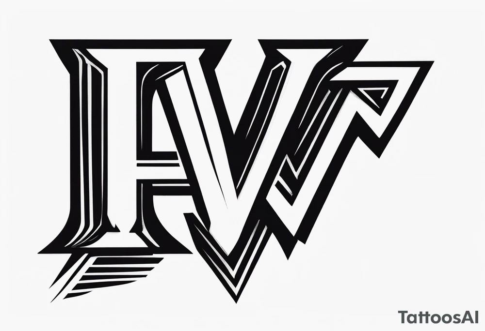the letters A W R tattoo idea