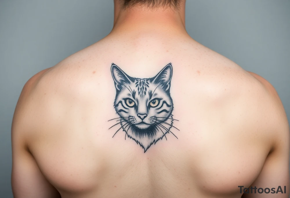 black cat tattoo idea