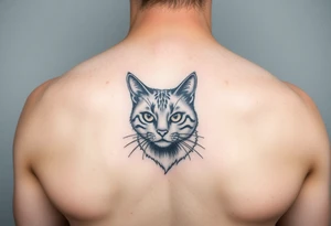 black cat tattoo idea