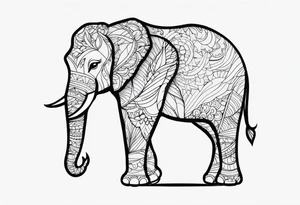 cute Elephant tattoo idea